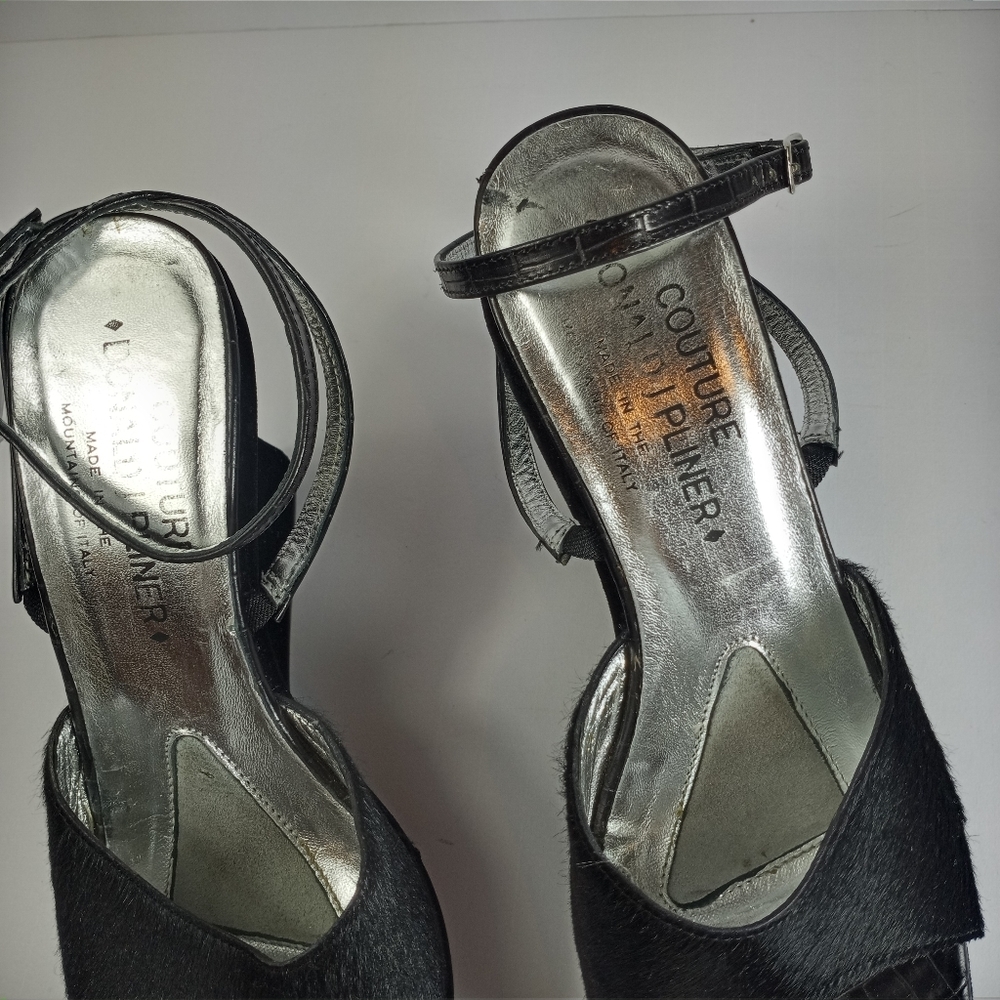 Vintage Couture Donald J. Pliner Wedge Sandals - Picture 3 of 6